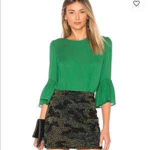 Alice + Olivia Bernice Top in Juniper